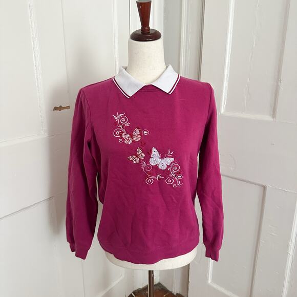 Vintage 90’s Adrian Delafield Crewneck Sweatshirt Size S - Picture 1 of 6